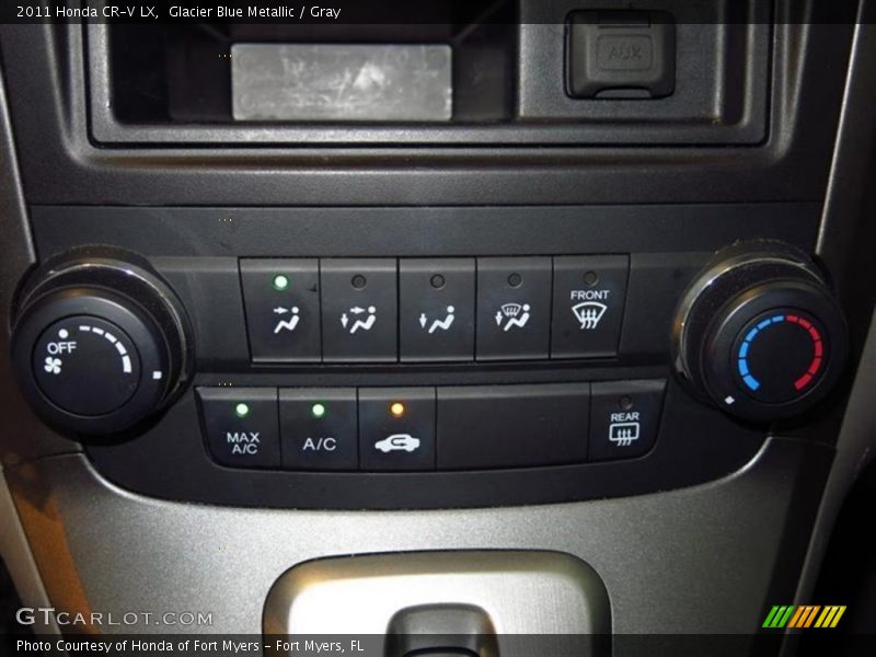 Glacier Blue Metallic / Gray 2011 Honda CR-V LX
