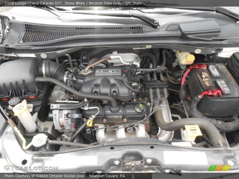 Stone White / Medium Slate Gray/Light Shale 2008 Dodge Grand Caravan SXT