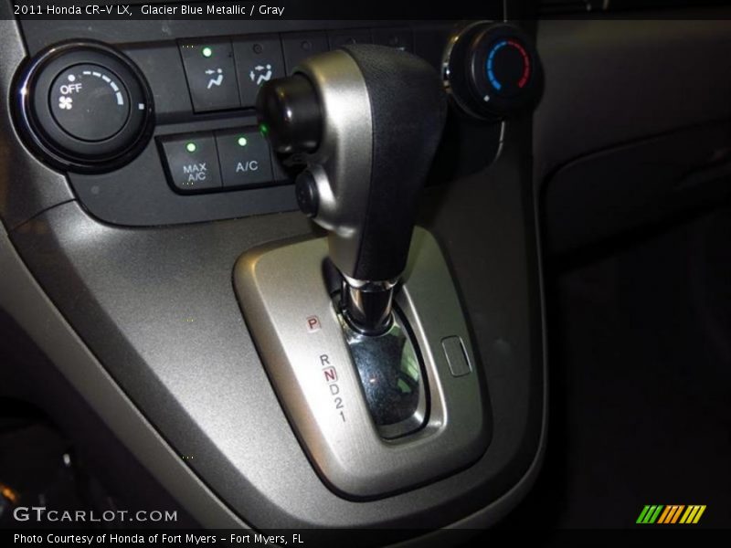 Glacier Blue Metallic / Gray 2011 Honda CR-V LX