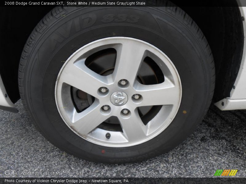 Stone White / Medium Slate Gray/Light Shale 2008 Dodge Grand Caravan SXT