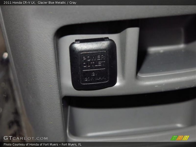 Glacier Blue Metallic / Gray 2011 Honda CR-V LX