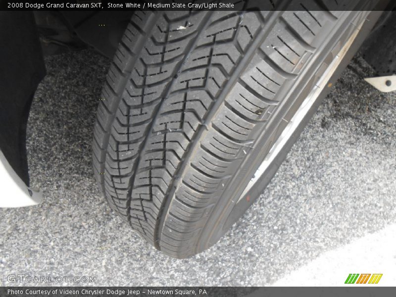 Stone White / Medium Slate Gray/Light Shale 2008 Dodge Grand Caravan SXT