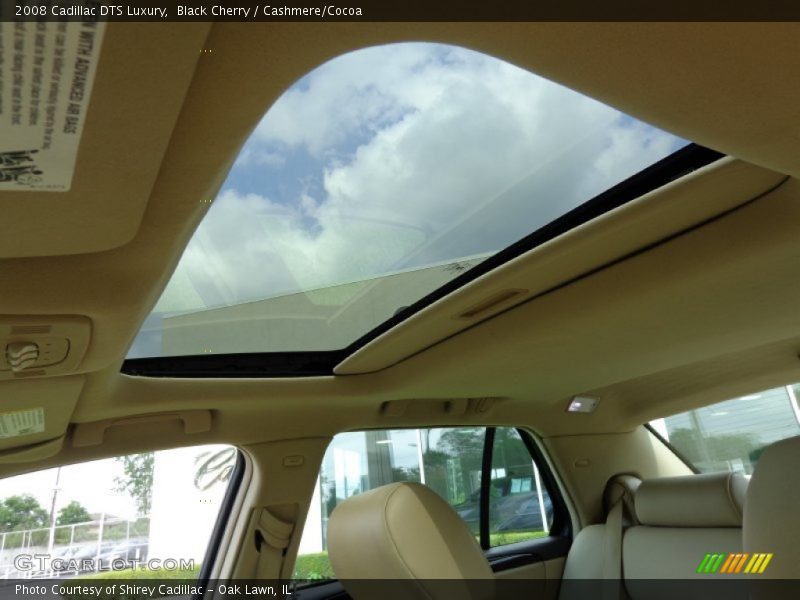 Black Cherry / Cashmere/Cocoa 2008 Cadillac DTS Luxury