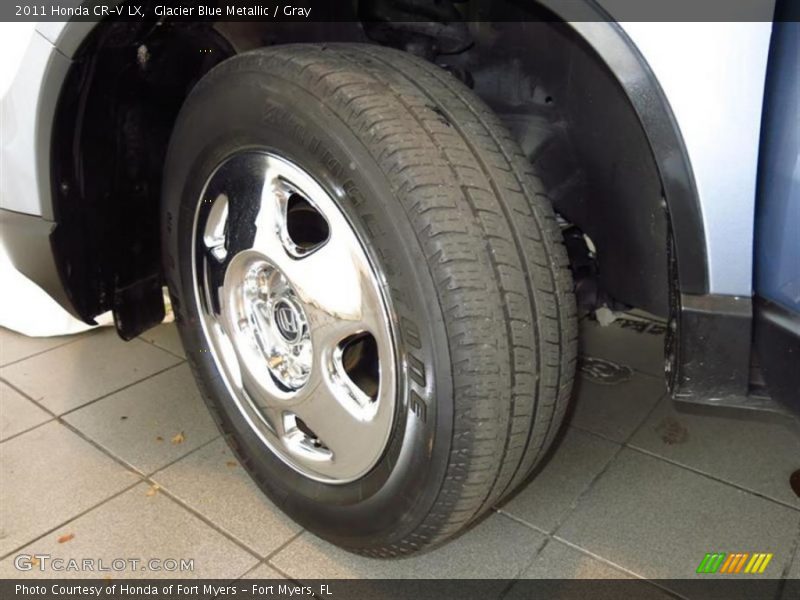 Glacier Blue Metallic / Gray 2011 Honda CR-V LX