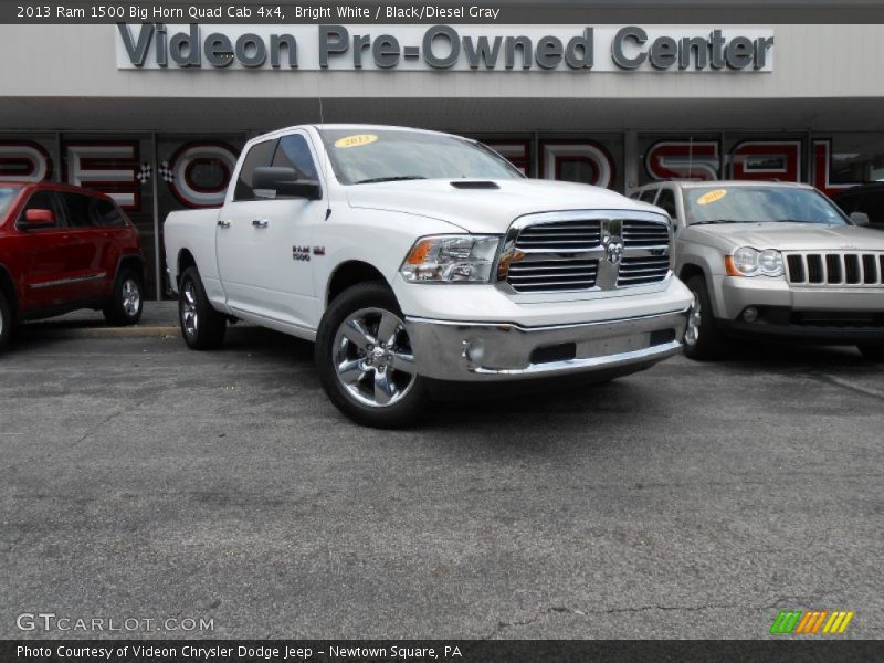 Bright White / Black/Diesel Gray 2013 Ram 1500 Big Horn Quad Cab 4x4