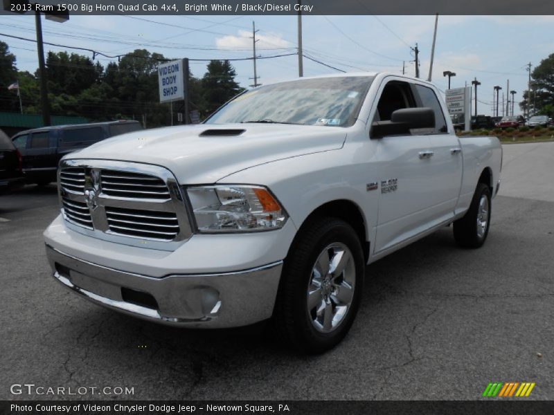 Bright White / Black/Diesel Gray 2013 Ram 1500 Big Horn Quad Cab 4x4