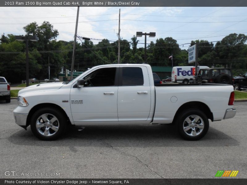 Bright White / Black/Diesel Gray 2013 Ram 1500 Big Horn Quad Cab 4x4