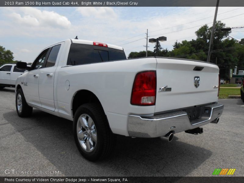 Bright White / Black/Diesel Gray 2013 Ram 1500 Big Horn Quad Cab 4x4