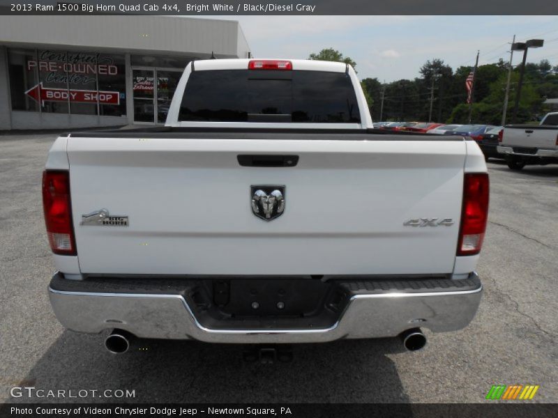 Bright White / Black/Diesel Gray 2013 Ram 1500 Big Horn Quad Cab 4x4