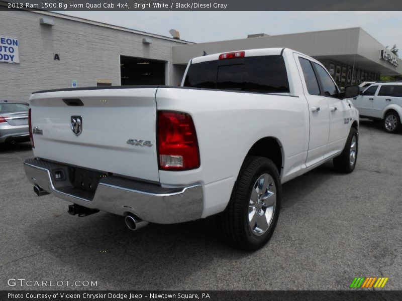 Bright White / Black/Diesel Gray 2013 Ram 1500 Big Horn Quad Cab 4x4