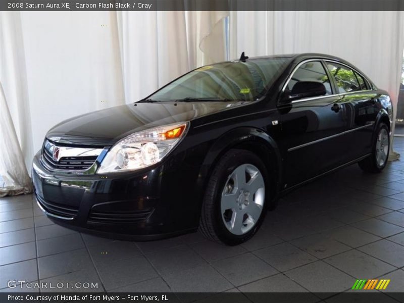 Carbon Flash Black / Gray 2008 Saturn Aura XE
