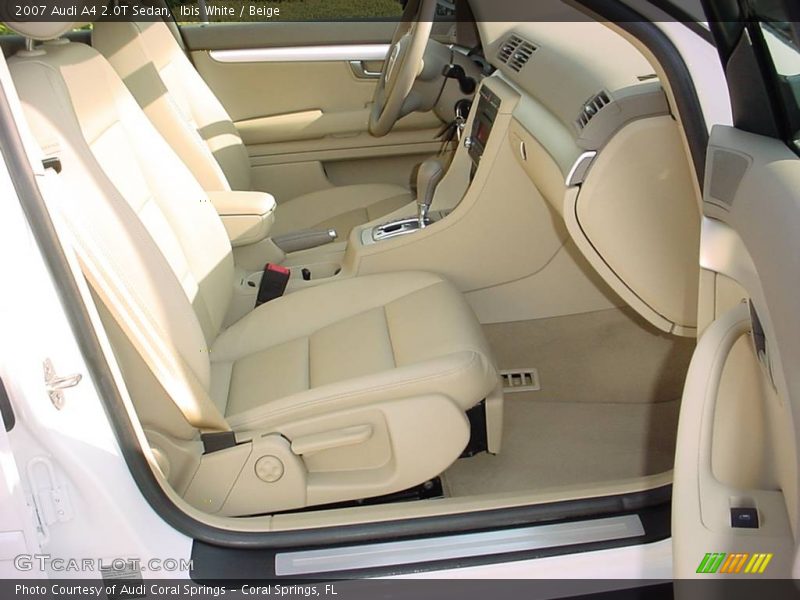 Ibis White / Beige 2007 Audi A4 2.0T Sedan