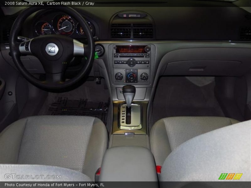 Carbon Flash Black / Gray 2008 Saturn Aura XE