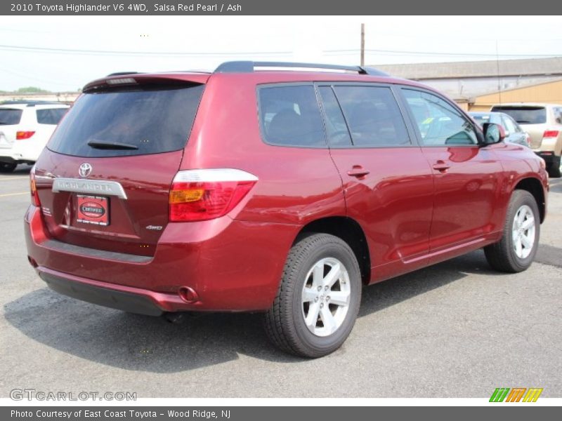 Salsa Red Pearl / Ash 2010 Toyota Highlander V6 4WD