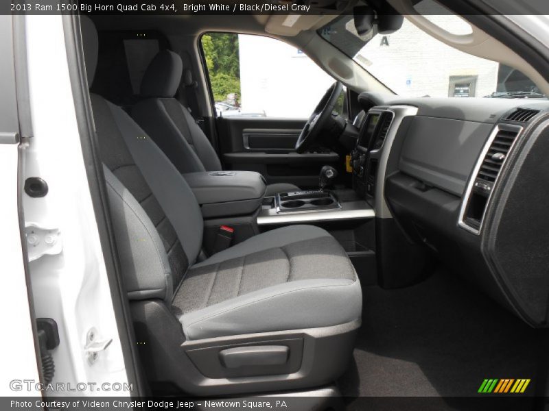 Bright White / Black/Diesel Gray 2013 Ram 1500 Big Horn Quad Cab 4x4