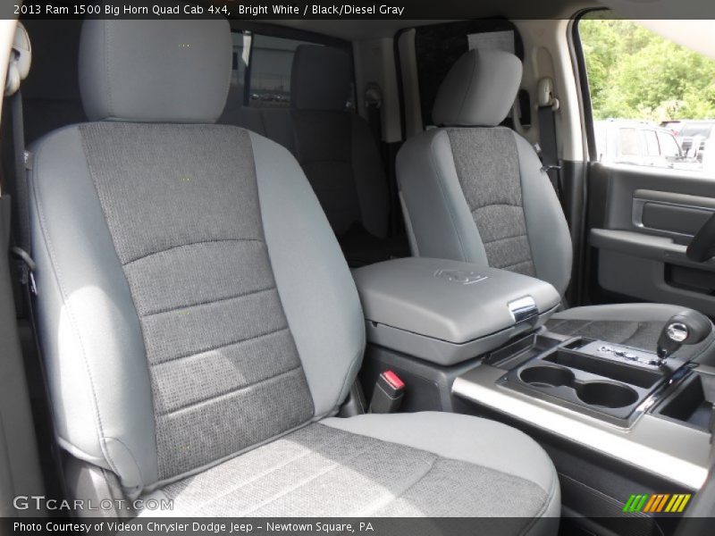 Bright White / Black/Diesel Gray 2013 Ram 1500 Big Horn Quad Cab 4x4