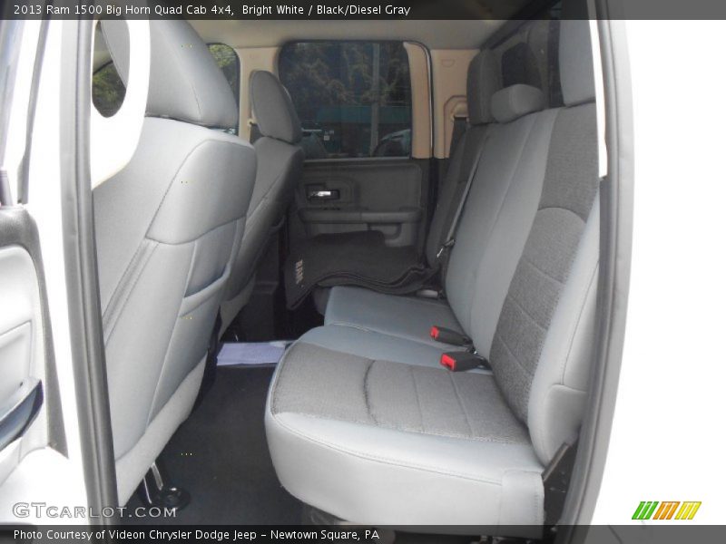 Bright White / Black/Diesel Gray 2013 Ram 1500 Big Horn Quad Cab 4x4