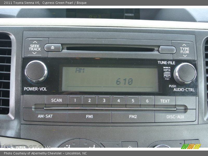Audio System of 2011 Sienna V6