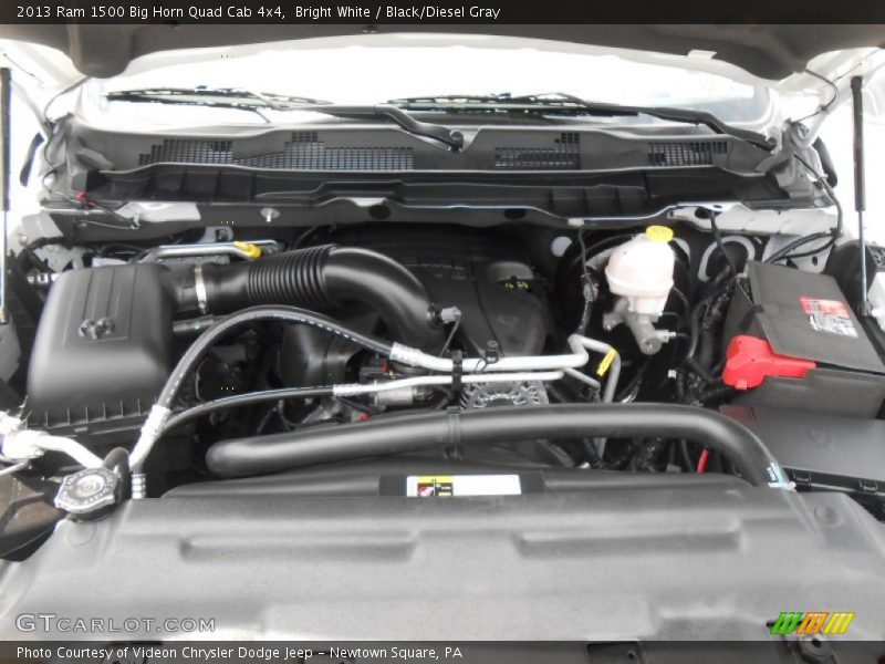 Bright White / Black/Diesel Gray 2013 Ram 1500 Big Horn Quad Cab 4x4