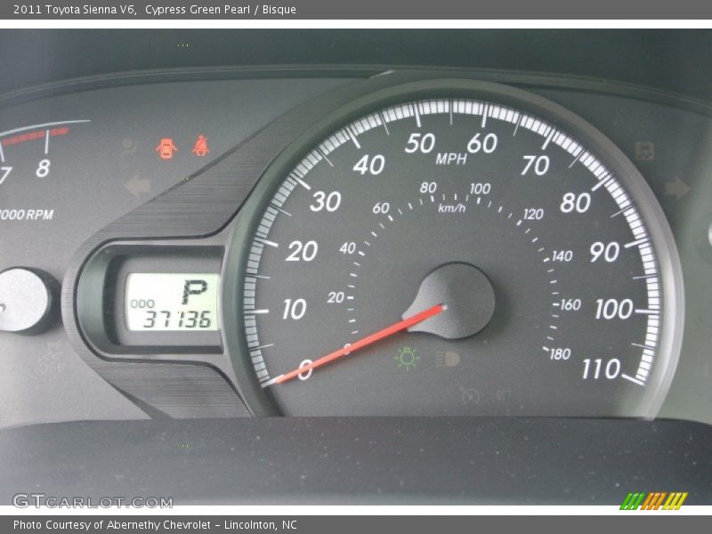 Cypress Green Pearl / Bisque 2011 Toyota Sienna V6