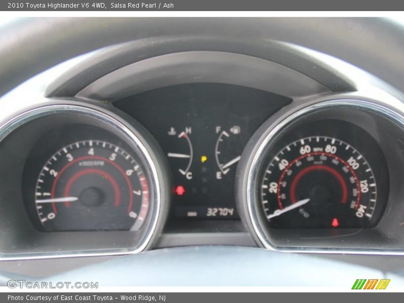 Salsa Red Pearl / Ash 2010 Toyota Highlander V6 4WD