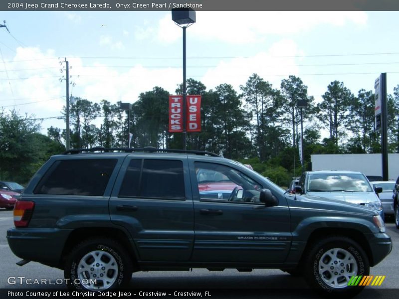 Onyx Green Pearl / Sandstone 2004 Jeep Grand Cherokee Laredo