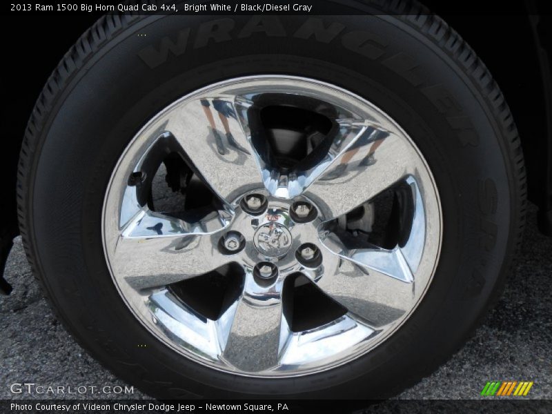 Bright White / Black/Diesel Gray 2013 Ram 1500 Big Horn Quad Cab 4x4