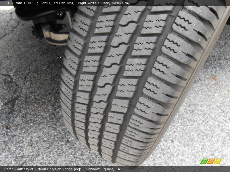 Bright White / Black/Diesel Gray 2013 Ram 1500 Big Horn Quad Cab 4x4