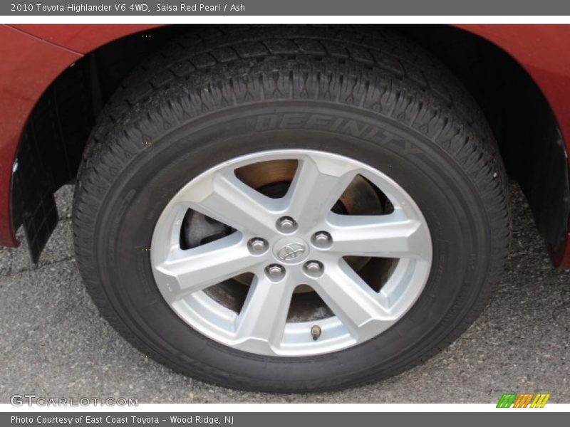 Salsa Red Pearl / Ash 2010 Toyota Highlander V6 4WD