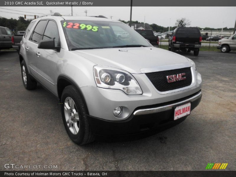 Quicksilver Metallic / Ebony 2010 GMC Acadia SLE