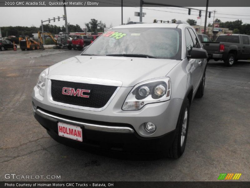Quicksilver Metallic / Ebony 2010 GMC Acadia SLE