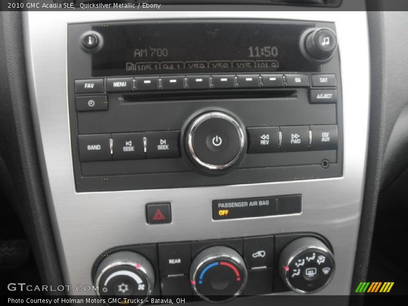 Quicksilver Metallic / Ebony 2010 GMC Acadia SLE