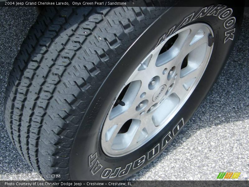 Onyx Green Pearl / Sandstone 2004 Jeep Grand Cherokee Laredo