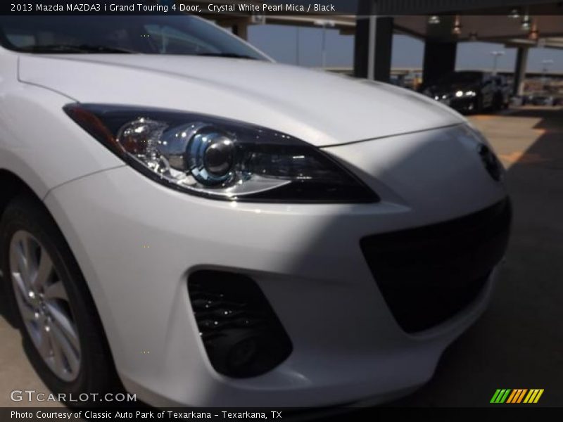 Crystal White Pearl Mica / Black 2013 Mazda MAZDA3 i Grand Touring 4 Door