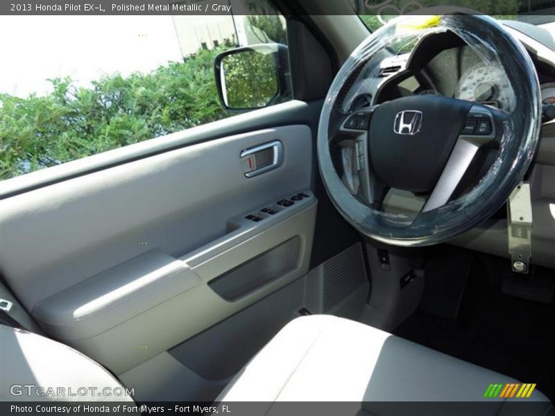 Polished Metal Metallic / Gray 2013 Honda Pilot EX-L