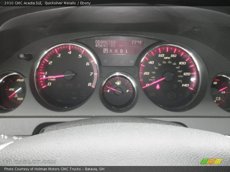 Quicksilver Metallic / Ebony 2010 GMC Acadia SLE