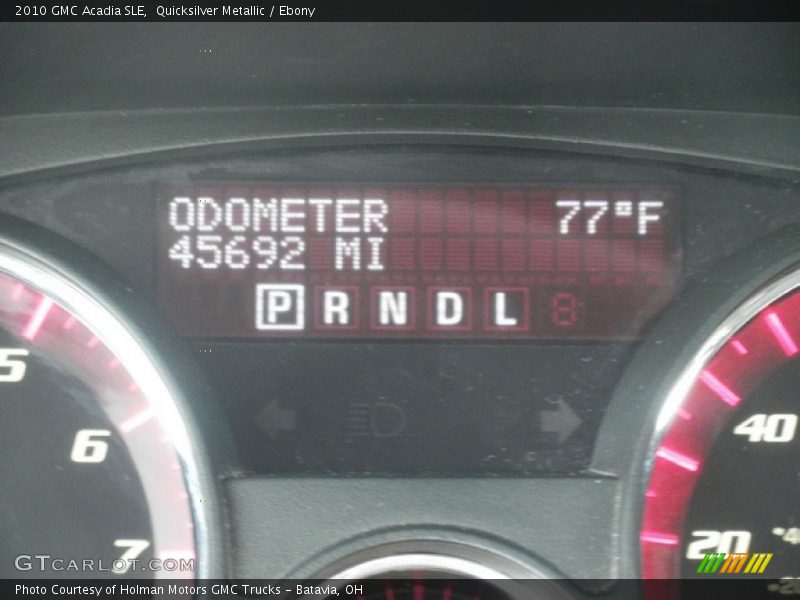 Quicksilver Metallic / Ebony 2010 GMC Acadia SLE