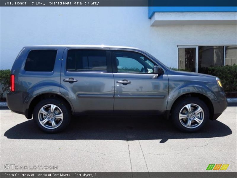 Polished Metal Metallic / Gray 2013 Honda Pilot EX-L