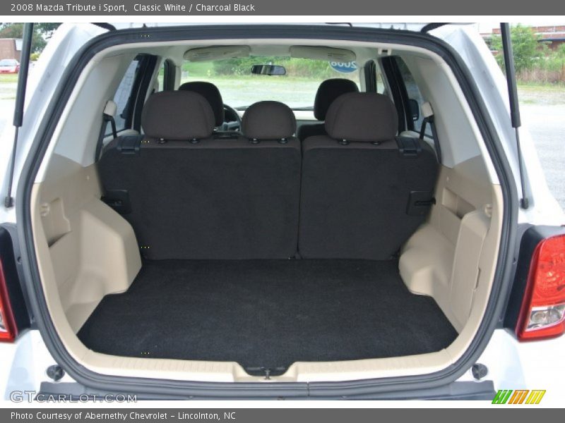 Classic White / Charcoal Black 2008 Mazda Tribute i Sport