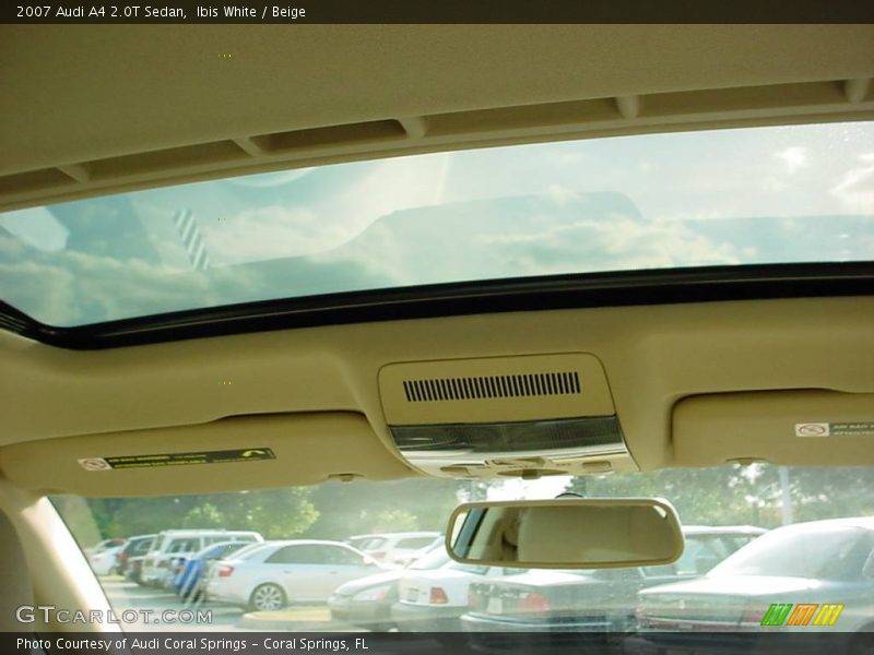 Ibis White / Beige 2007 Audi A4 2.0T Sedan