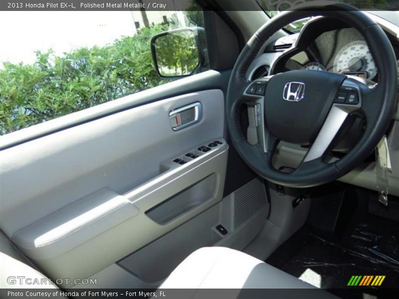 Polished Metal Metallic / Gray 2013 Honda Pilot EX-L