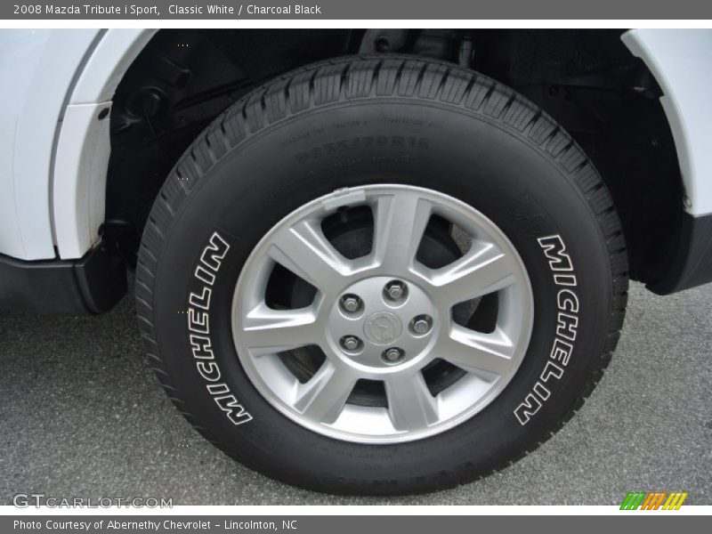 Classic White / Charcoal Black 2008 Mazda Tribute i Sport