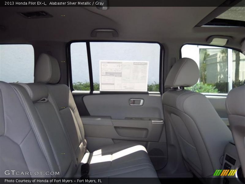Alabaster Silver Metallic / Gray 2013 Honda Pilot EX-L