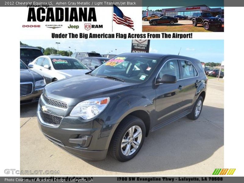 Ashen Gray Metallic / Light Titanium/Jet Black 2012 Chevrolet Equinox LS