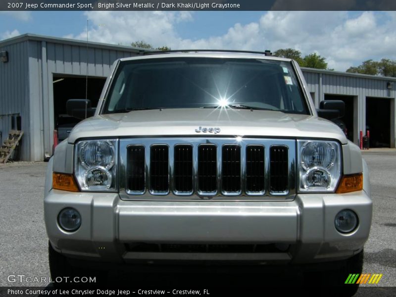 Bright Silver Metallic / Dark Khaki/Light Graystone 2007 Jeep Commander Sport
