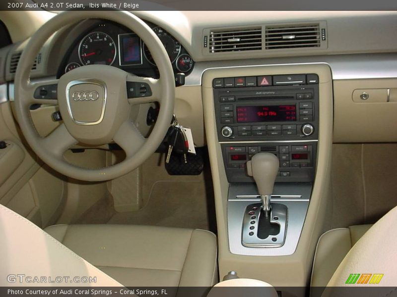 Ibis White / Beige 2007 Audi A4 2.0T Sedan