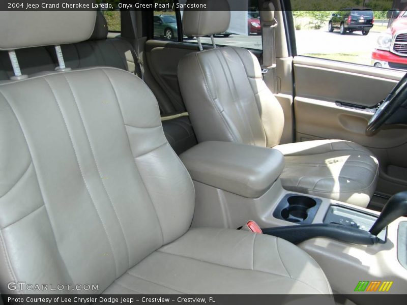 Onyx Green Pearl / Sandstone 2004 Jeep Grand Cherokee Laredo