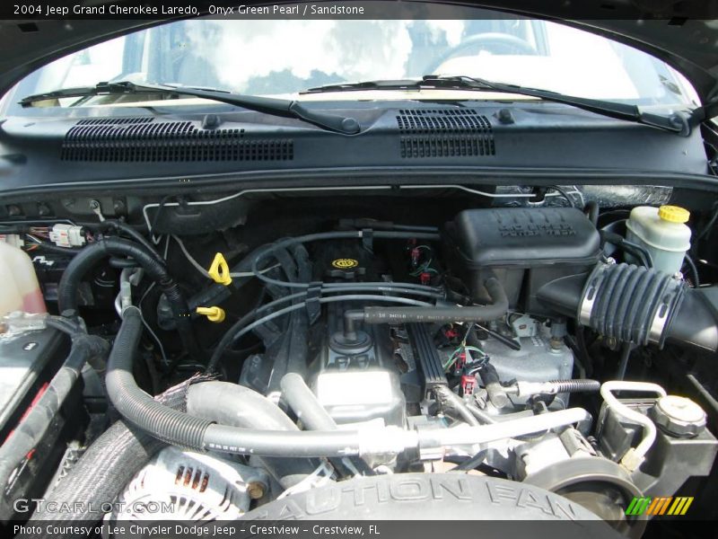 Onyx Green Pearl / Sandstone 2004 Jeep Grand Cherokee Laredo