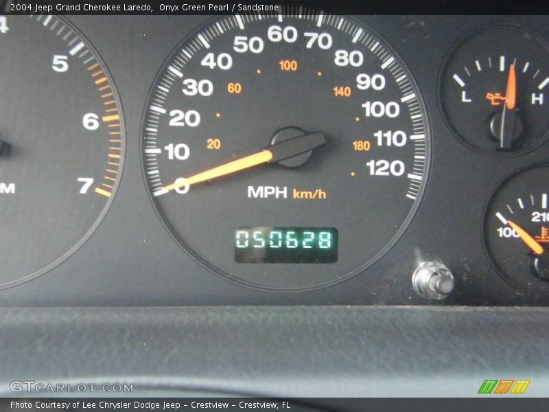 Onyx Green Pearl / Sandstone 2004 Jeep Grand Cherokee Laredo