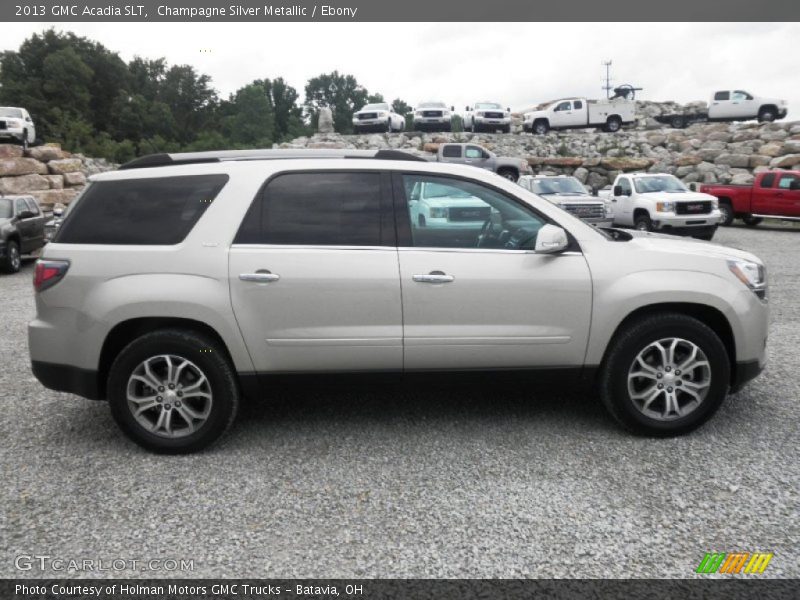 Champagne Silver Metallic / Ebony 2013 GMC Acadia SLT